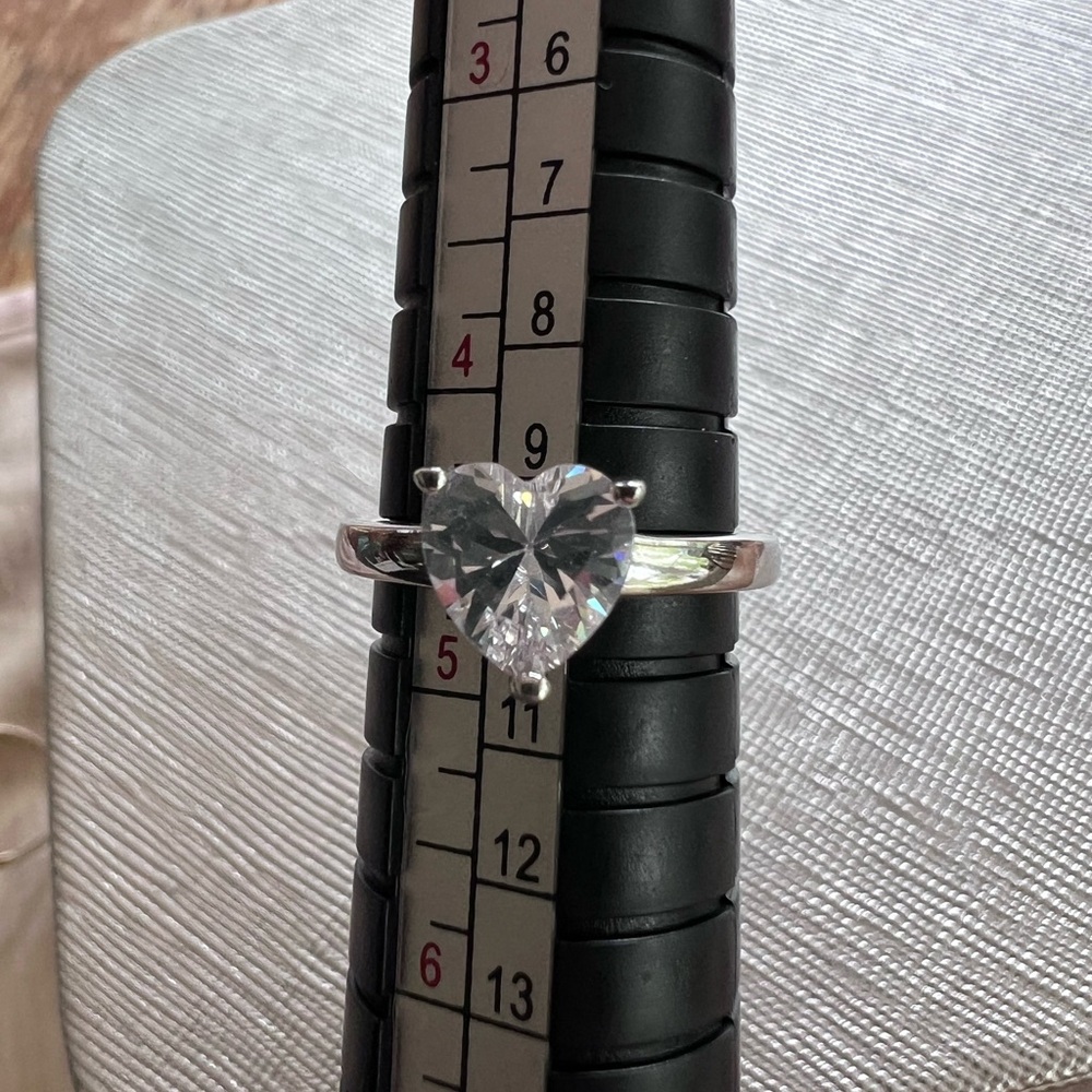 Sterling silver heart ring